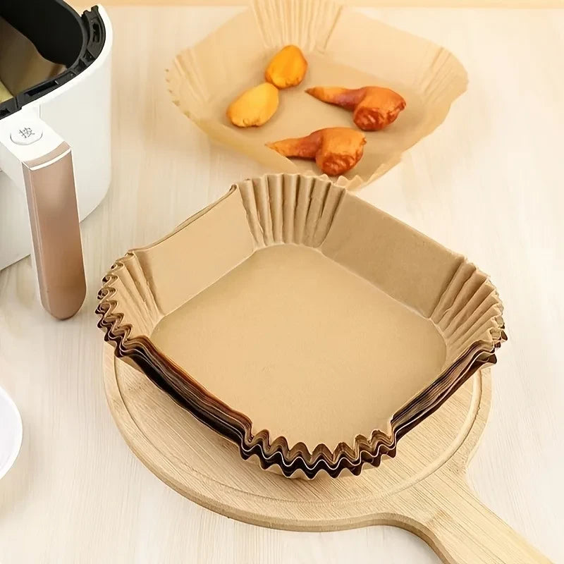 Stop Scrubbing Your Air Fryer Forever! 🙌 8-Inch Square Air Fryer Liners